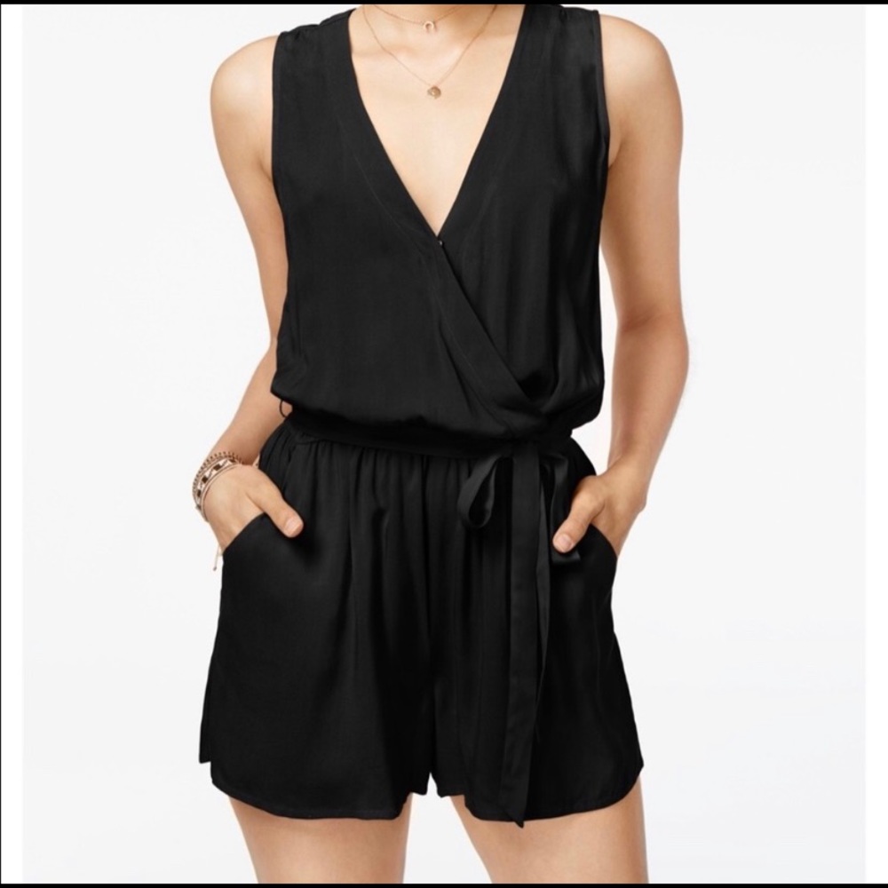 BeBop Sleveless V-neck Short Romper Turq. Med. NWT